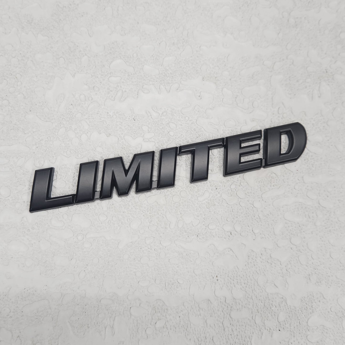 3D Limited v2.0 Metal Sticker Decal Black (14 x 2 cm)