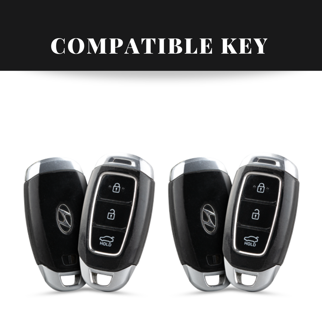 Hyundai Verna 3 Button Key Exclusive Gen Z Metal Alloy Keycase