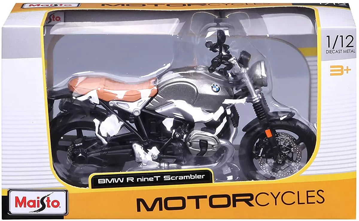 BMW R nineT Scrambler 1:12 Licensed Maisto Diecast Alloy Model Bike