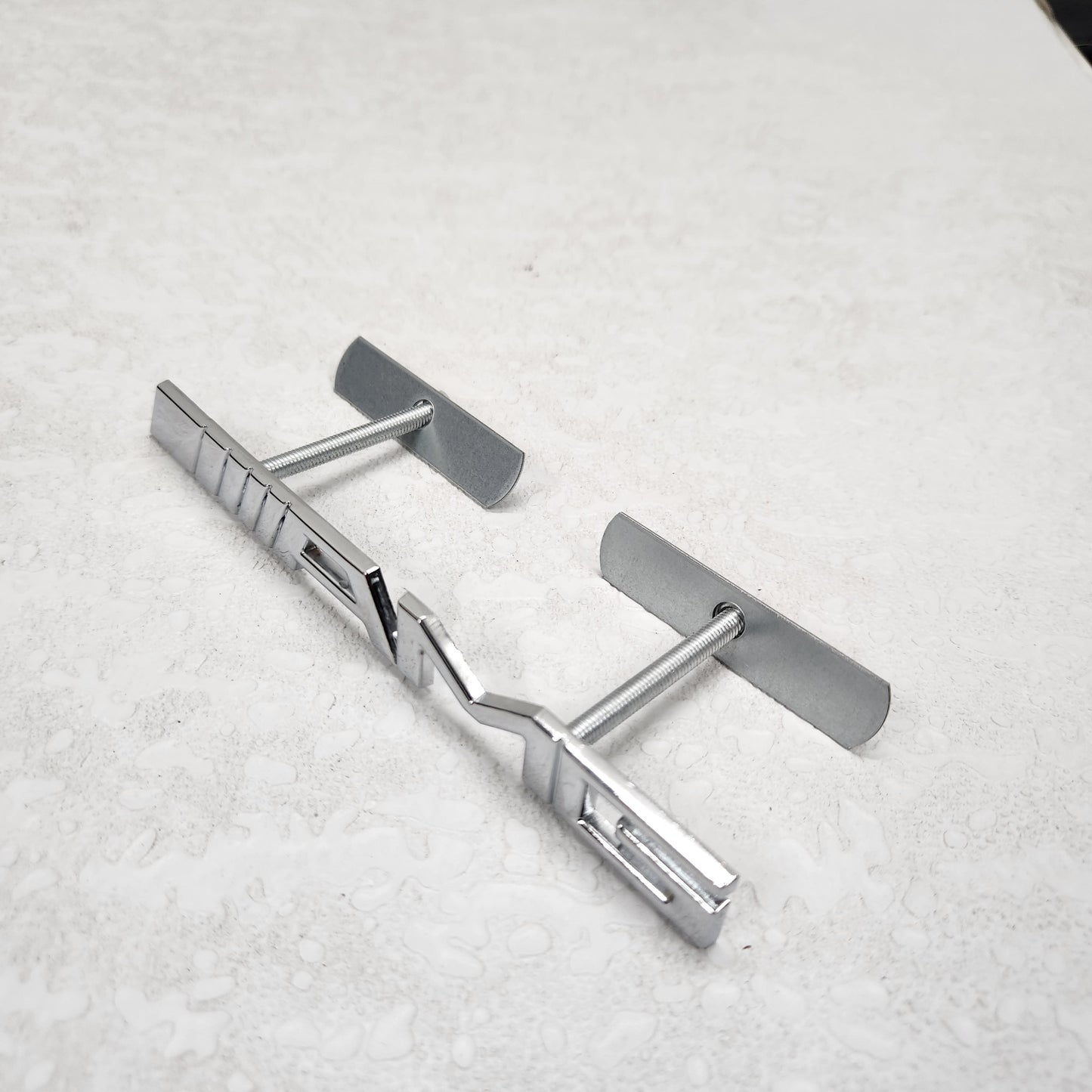 AMG Silver Grille Metal Emblem (15.5 x 1.5 cm)