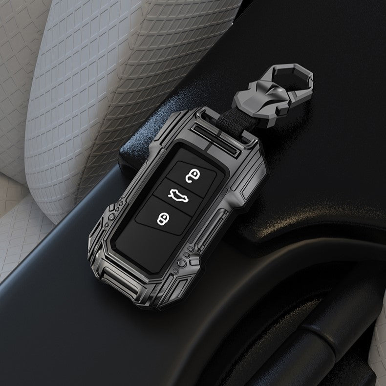 Skoda/Volkswagen New Remote Key Premium Batman Metal Alloy Keycase with Holder & Rope Chain