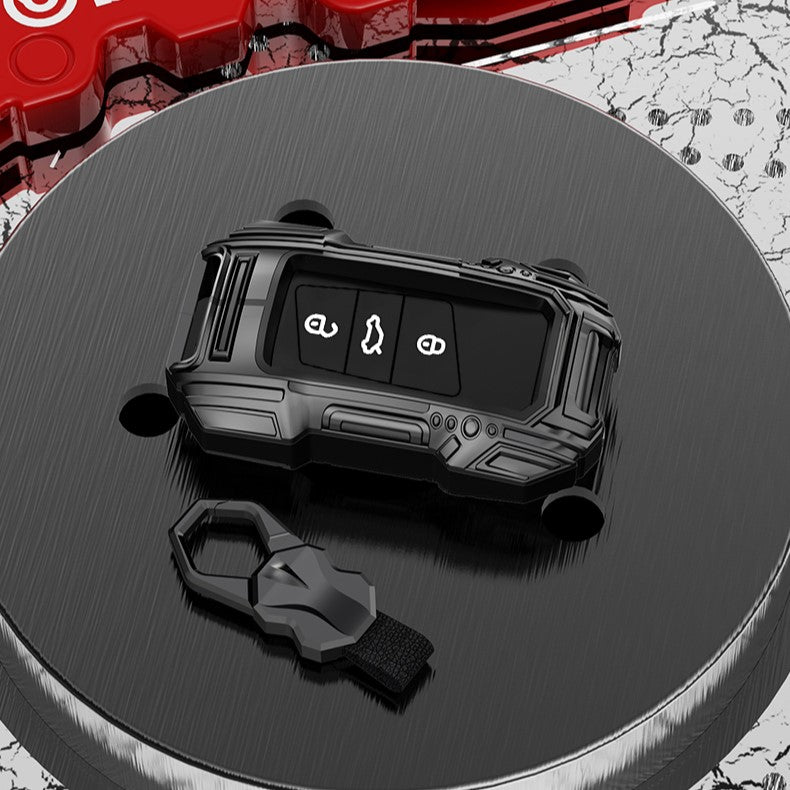 Skoda/Volkswagen New Remote Key Premium Batman Metal Alloy Keycase with Holder & Rope Chain