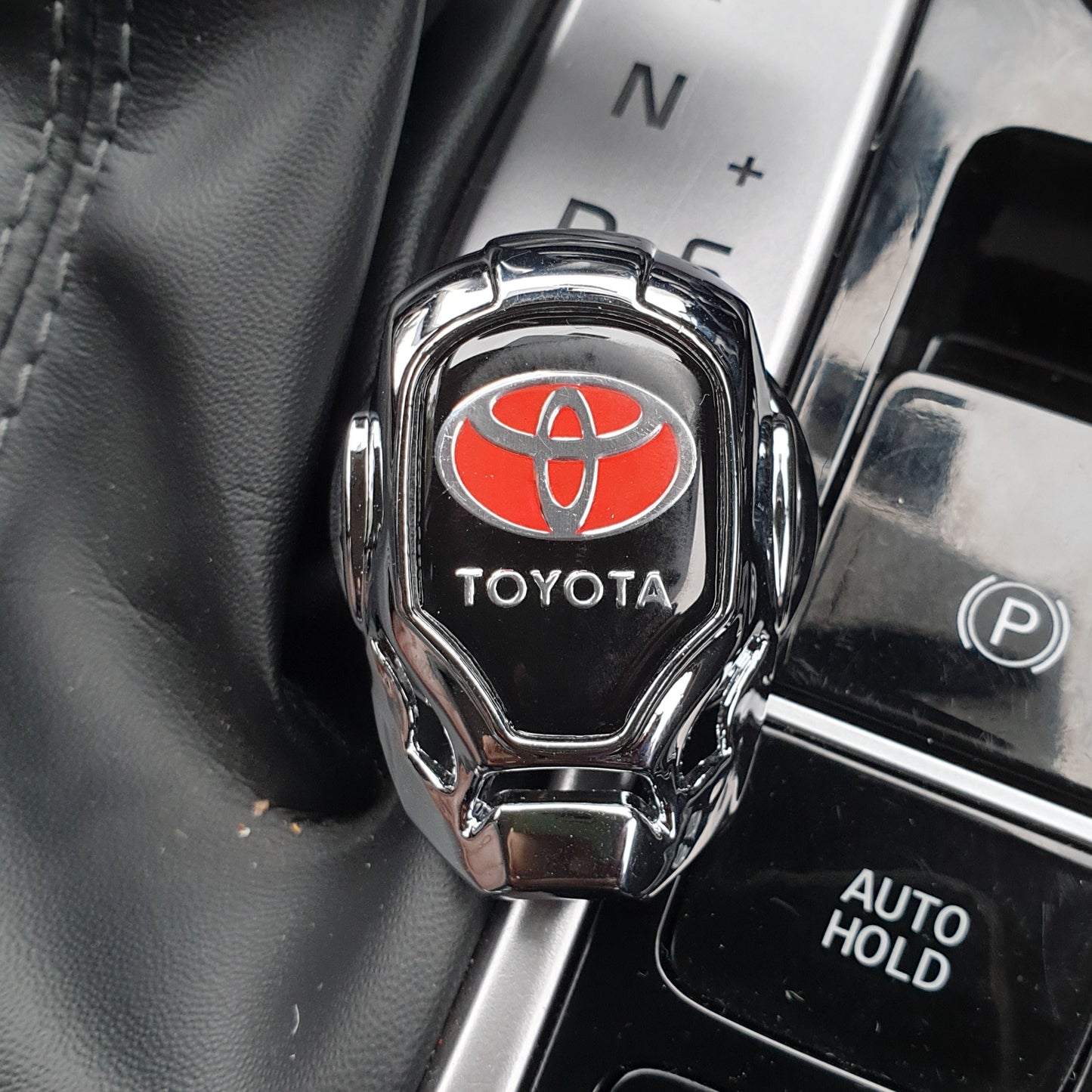 Universal Car Engine Start Stop Switch Button Cover (Metal Chrome)