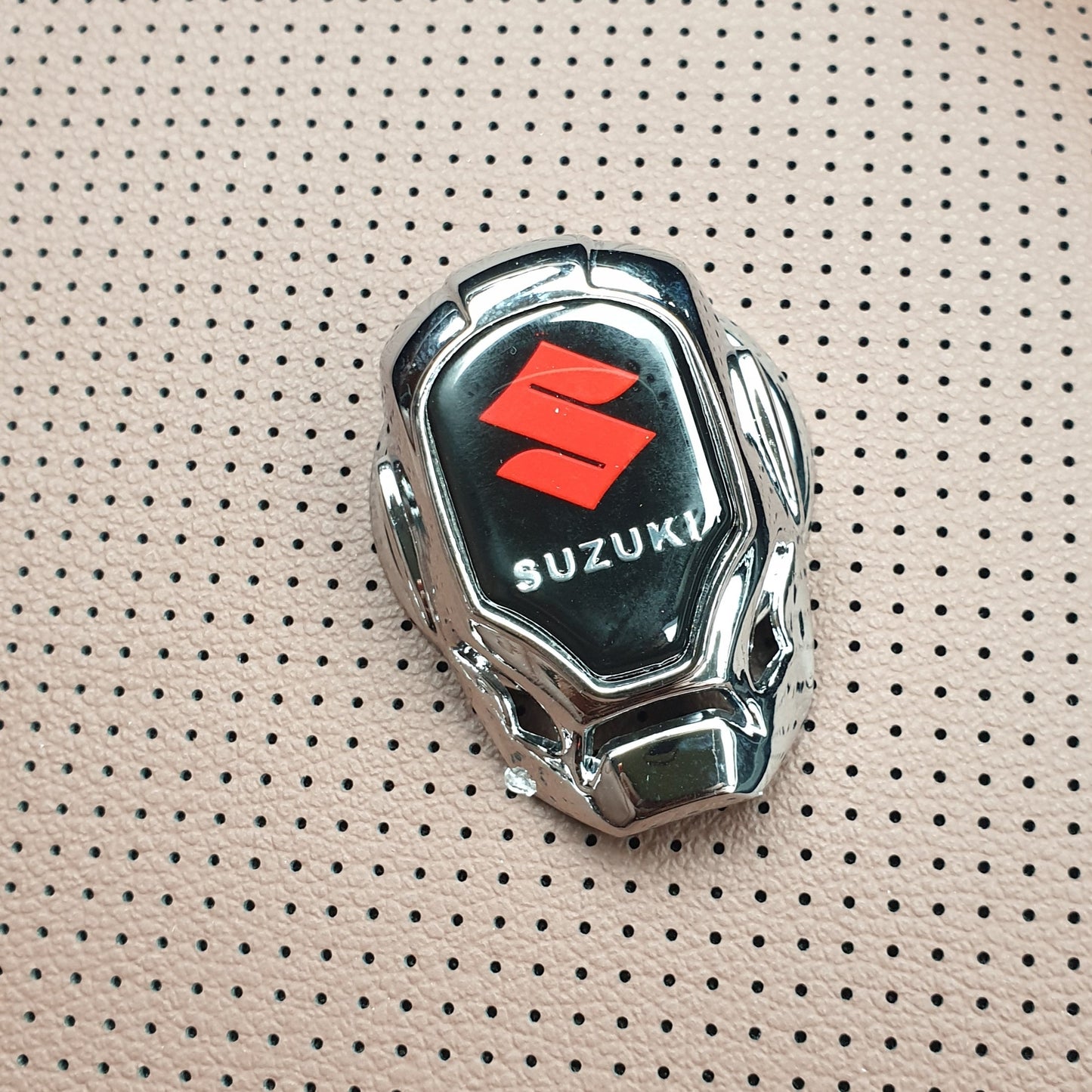Universal Car Engine Start Stop Switch Button Cover (Metal Chrome)