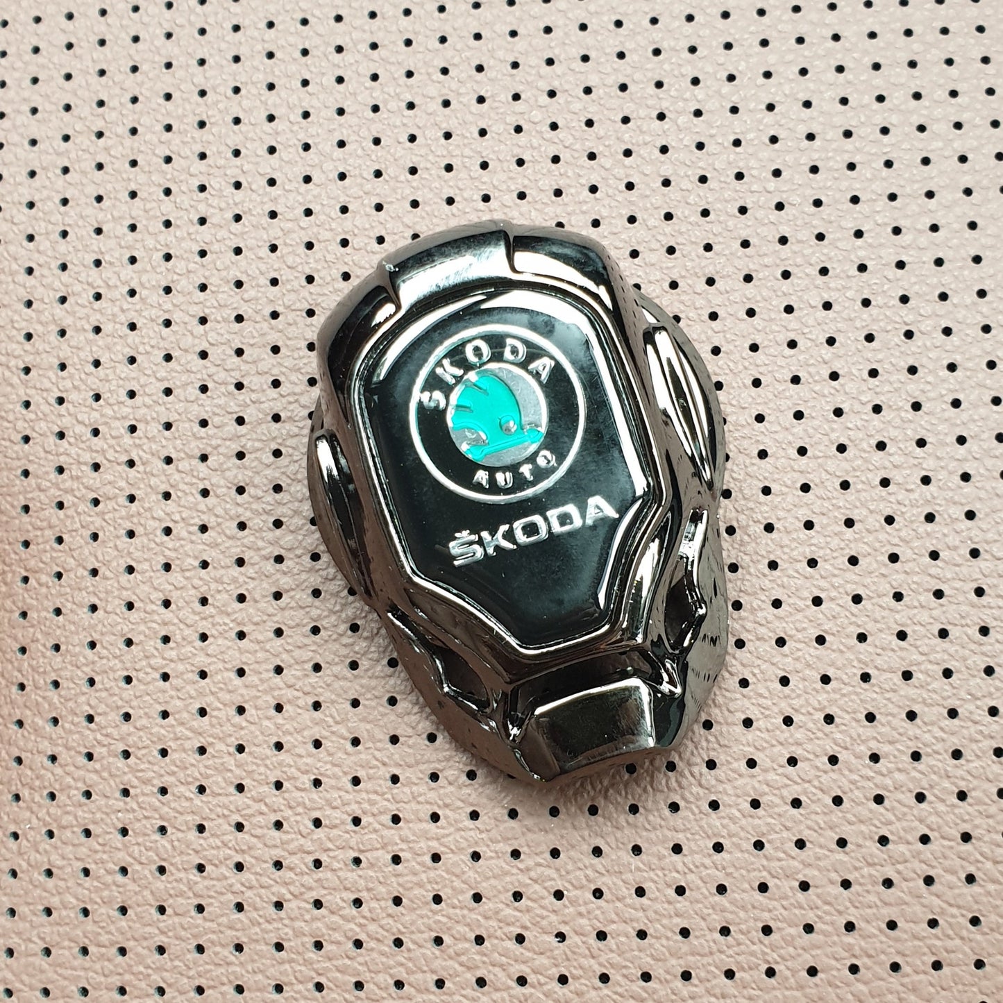 Universal Car Engine Start Stop Switch Button Cover (Metal Chrome)