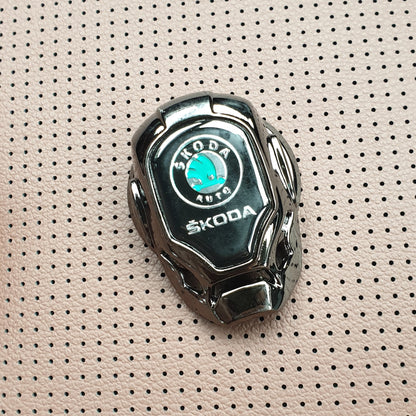 Universal Car Engine Start Stop Switch Button Cover (Metal Chrome)