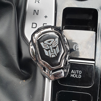 Universal Car Engine Start Stop Switch Button Cover (Metal Chrome)