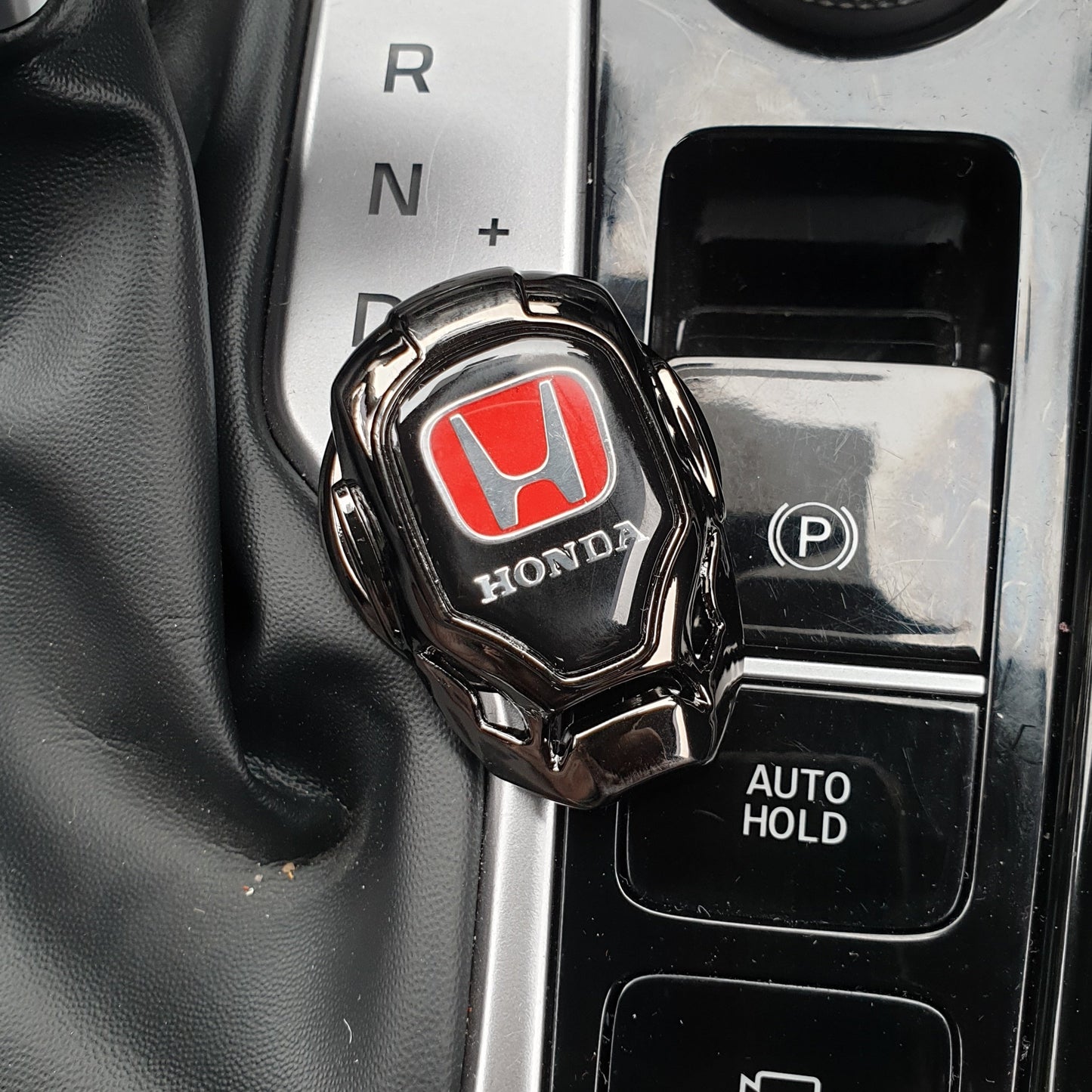 Universal Car Engine Start Stop Switch Button Cover (Metal Chrome)