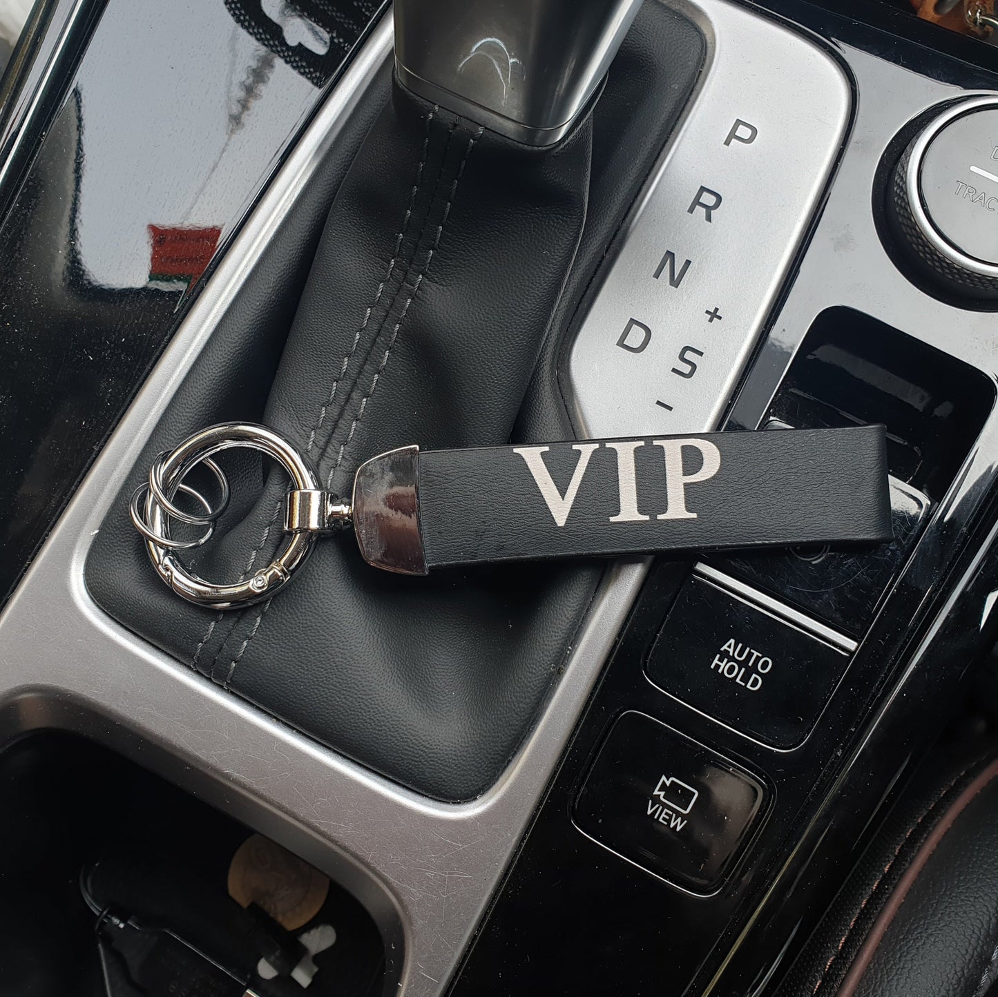 Leather Rope Car Keychain
