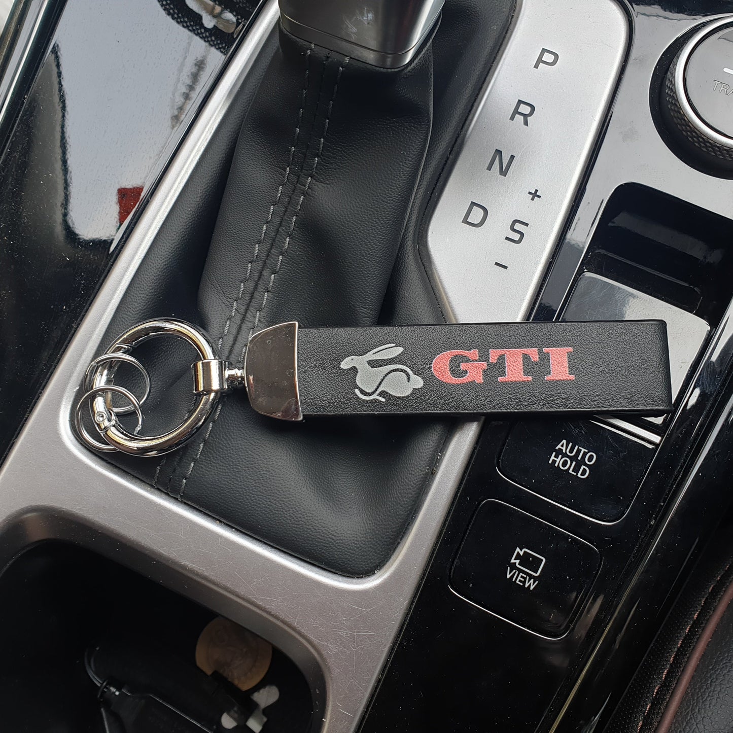 Leather Rope Car Keychain