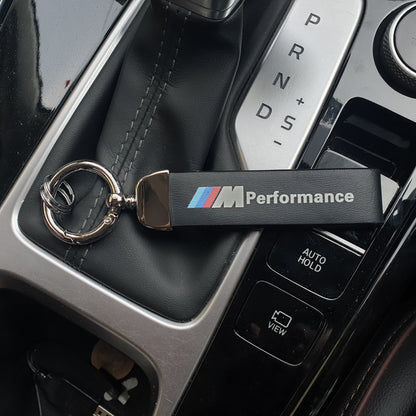 Leather Rope Car Keychain