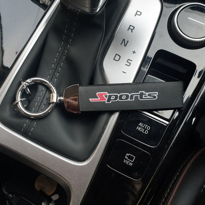 Leather Rope Car Keychain