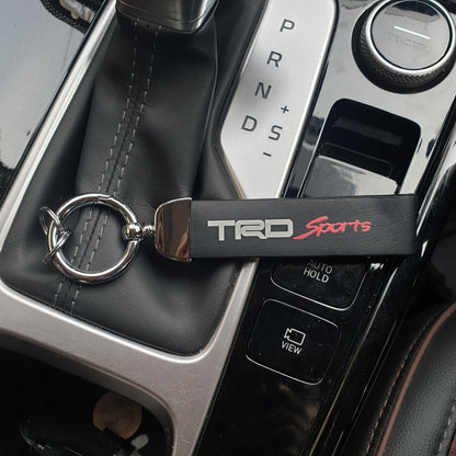 Leather Rope Car Keychain