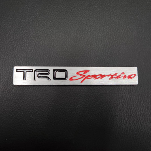 3D TRD Sportivo Logo Metal Sticker Decal (11x1.5 cm)