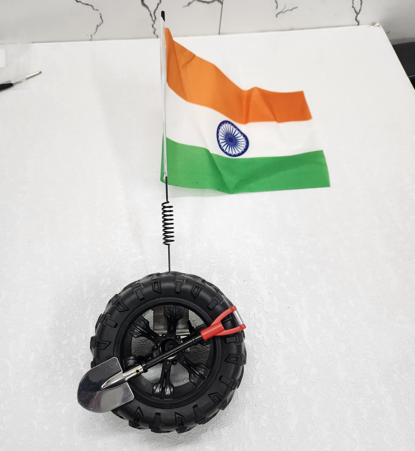 Miniature Spare Tyre Flag Shovel (Premium Quality)