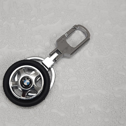Tyre Wheel Logo Car Keychain