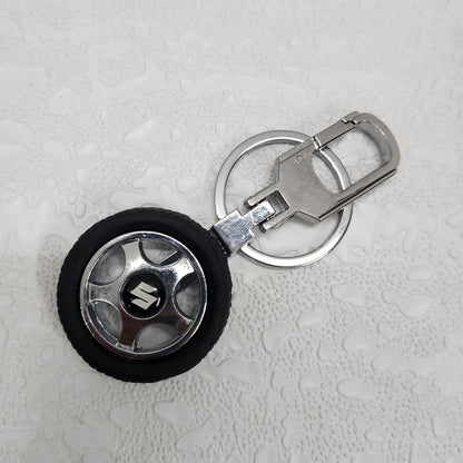 Tyre Wheel Logo Car Keychain
