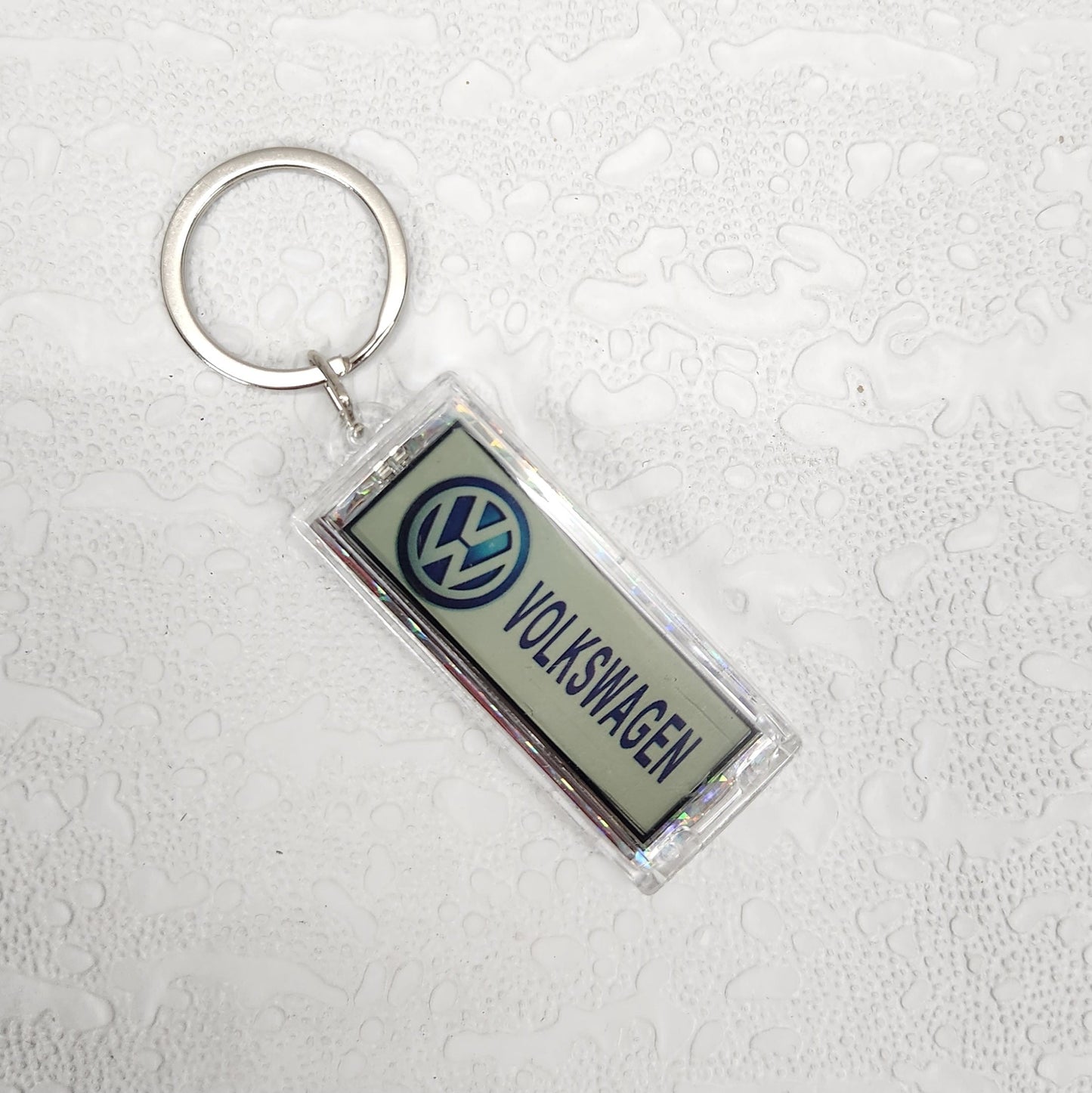 Solar LED Logo Car Keychain