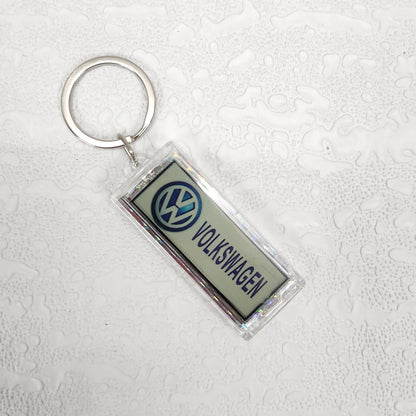 Solar LED Logo Car Keychain