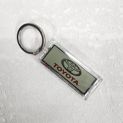 Solar LED Logo Car Keychain