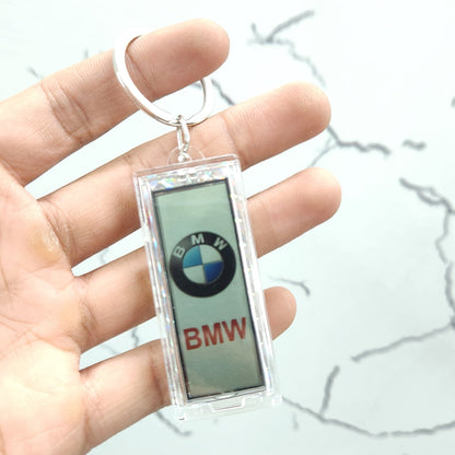 Solar LED Logo Car Keychain