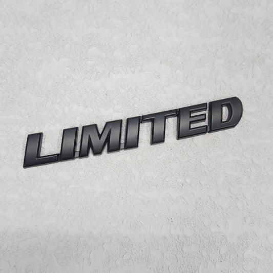 3D Limited v2.0 Metal Sticker Decal Black (14 x 2 cm)