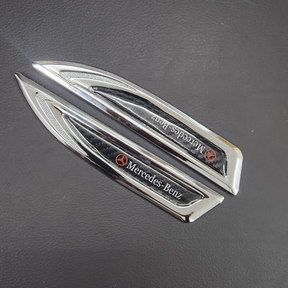Metal Fender Side Emblem Decal 2pcs