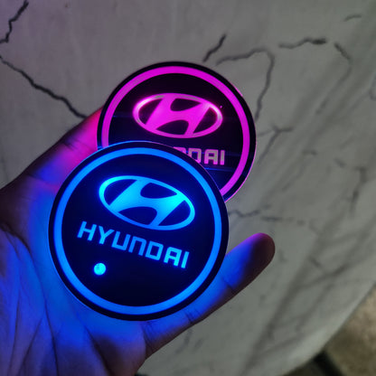 LED Car Cup Holder Lamp Light 2 pcs