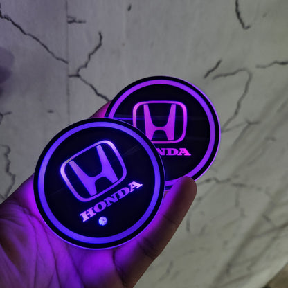 LED Car Cup Holder Lamp Light 2 pcs