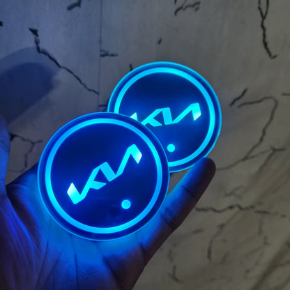 LED Car Cup Holder Lamp Light 2 pcs