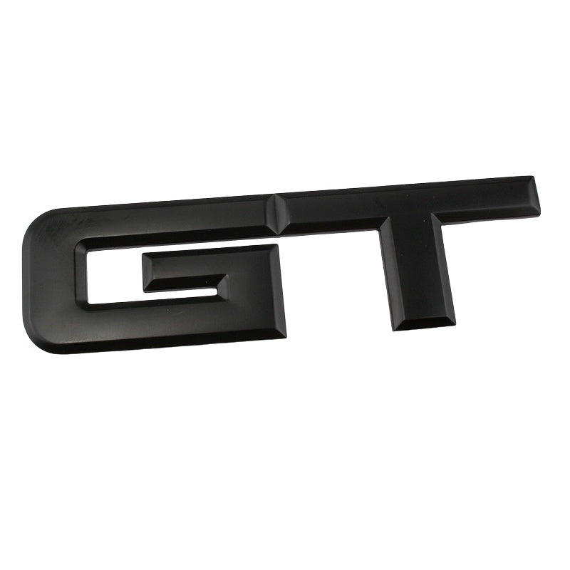 3D GT v4.0 Metal Sticker Decal Black (18x5 cm)
