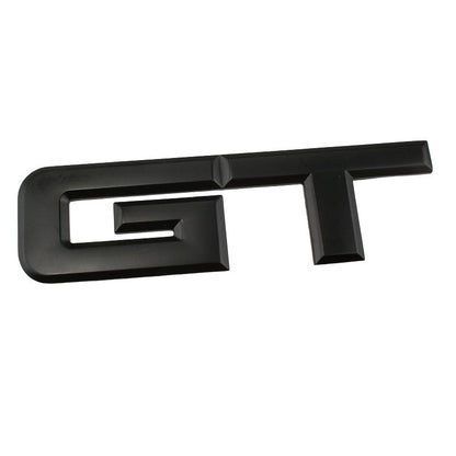 3D GT v4.0 Metal Sticker Decal Black (18x5 cm)