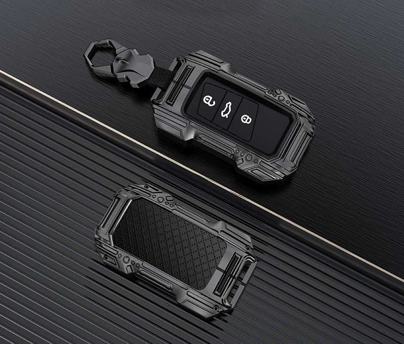 Skoda/Volkswagen New Remote Key Premium Batman Metal Alloy Keycase with Holder & Rope Chain