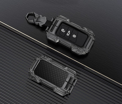 Skoda/Volkswagen New Remote Key Premium Batman Metal Alloy Keycase with Holder & Rope Chain