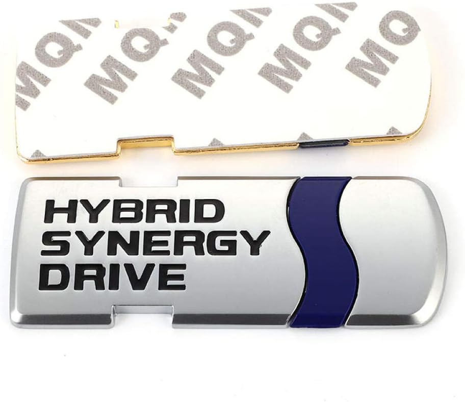 3D Hybrid v2.0 Metal Sticker Decal Silver (8×3 cm)