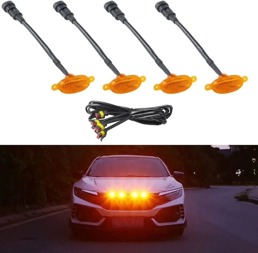 Front Grille LED Light (Set of 4 Pcs)