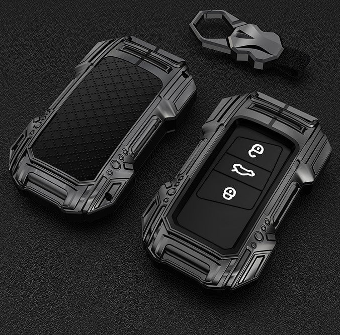 Skoda/Volkswagen New Remote Key Premium Batman Metal Alloy Keycase with Holder & Rope Chain
