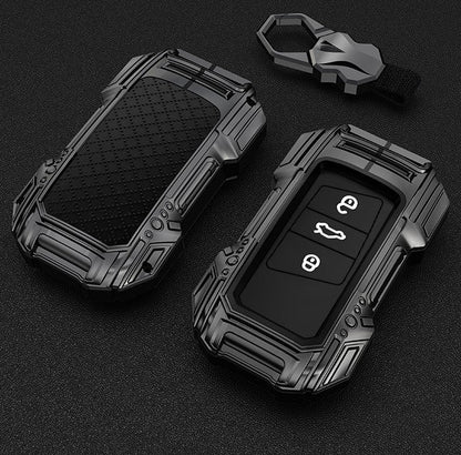 Skoda/Volkswagen New Remote Key Premium Batman Metal Alloy Keycase with Holder & Rope Chain