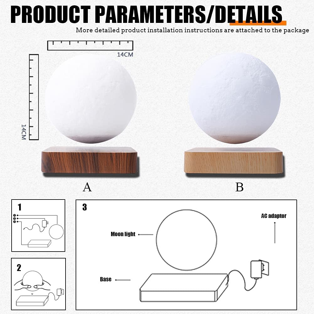 Magnetic Levitating Moon Light Floating Lamp