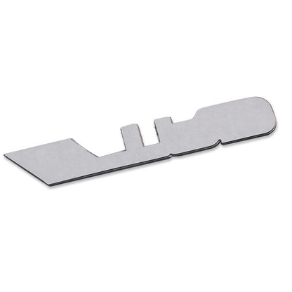 3D //TRD Metal Sticker Decal SIlver (16x2.5 cm)