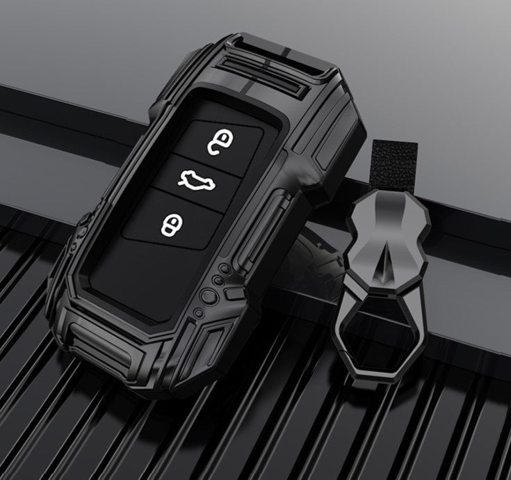 Skoda/Volkswagen New Remote Key Premium Batman Metal Alloy Keycase with Holder & Rope Chain