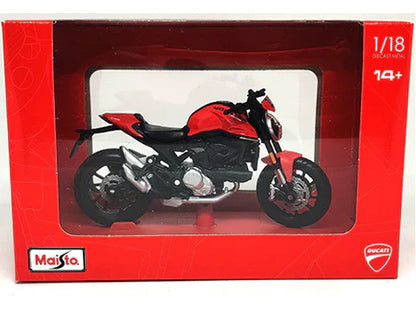 Ducati Monster Plus 2021 1:18 Licensed Maisto Diecast Alloy Model Bike