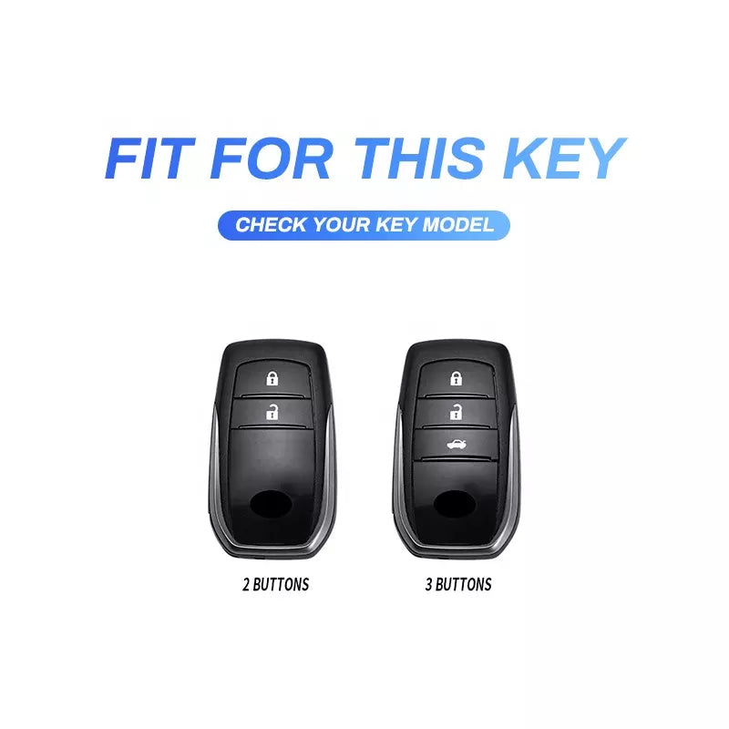 Fortuner / Hycross Keyless (3 Button Key) Premium Batman Metal Alloy Keycase with Holder & Rope Chain