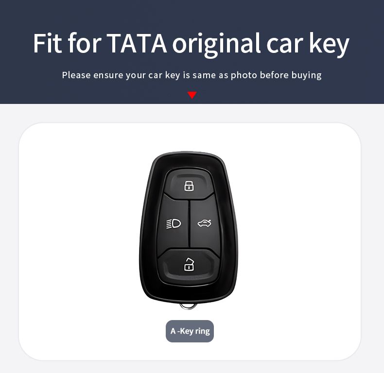 Tata Harrier/Safari/Nexon New Key Premium Batman Metal Alloy Keycase with Holder & Rope Chain