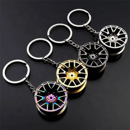 Alloy Wheel Design Metal Keychain