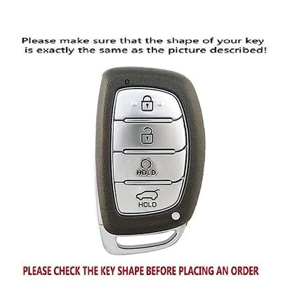 Hyundai Alcazar/i20/Venue/Creta (4 Button Key) Premium Batman Metal Alloy Keycase with Holder & Rope Chain