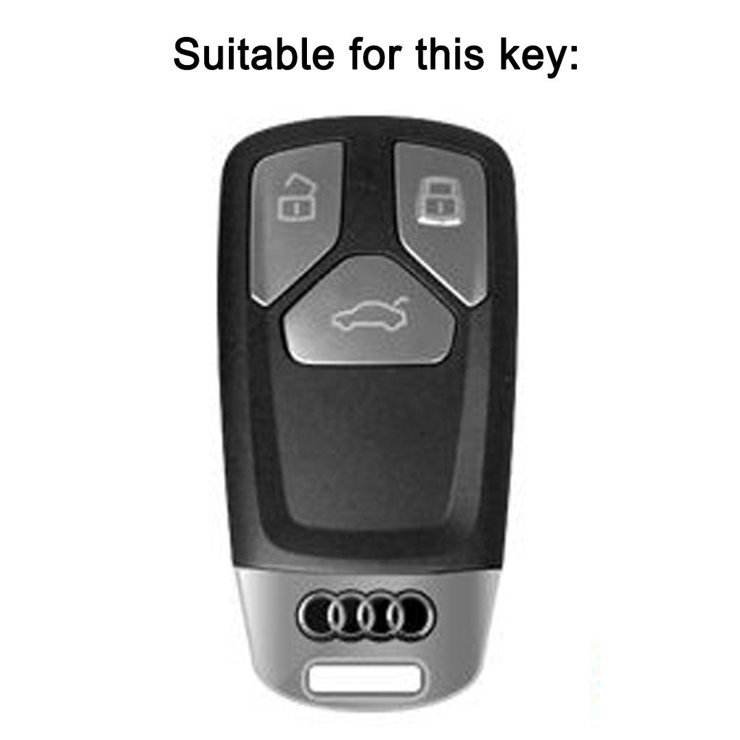Audi Remote Key Premium Batman Metal Alloy Keycase with Holder & Rope Chain