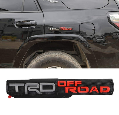 3D TRD Off Road Sticker Decal Red/Grey (30 x 6 cm)