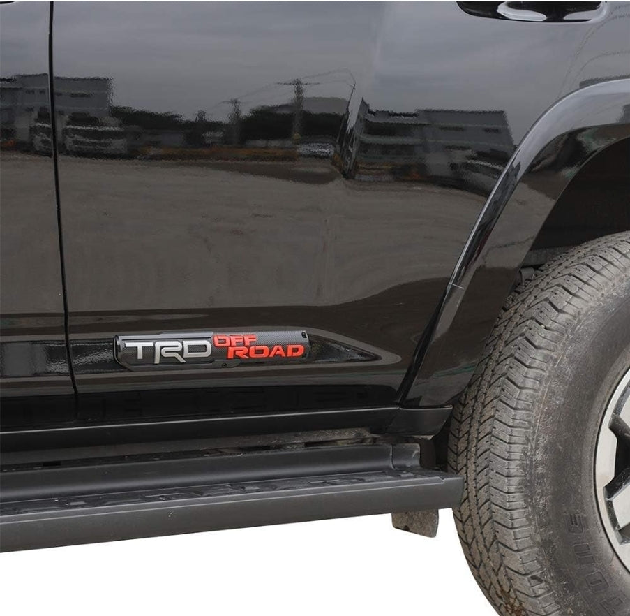 3D TRD Off Road Sticker Decal Red/Grey (30 x 6 cm)