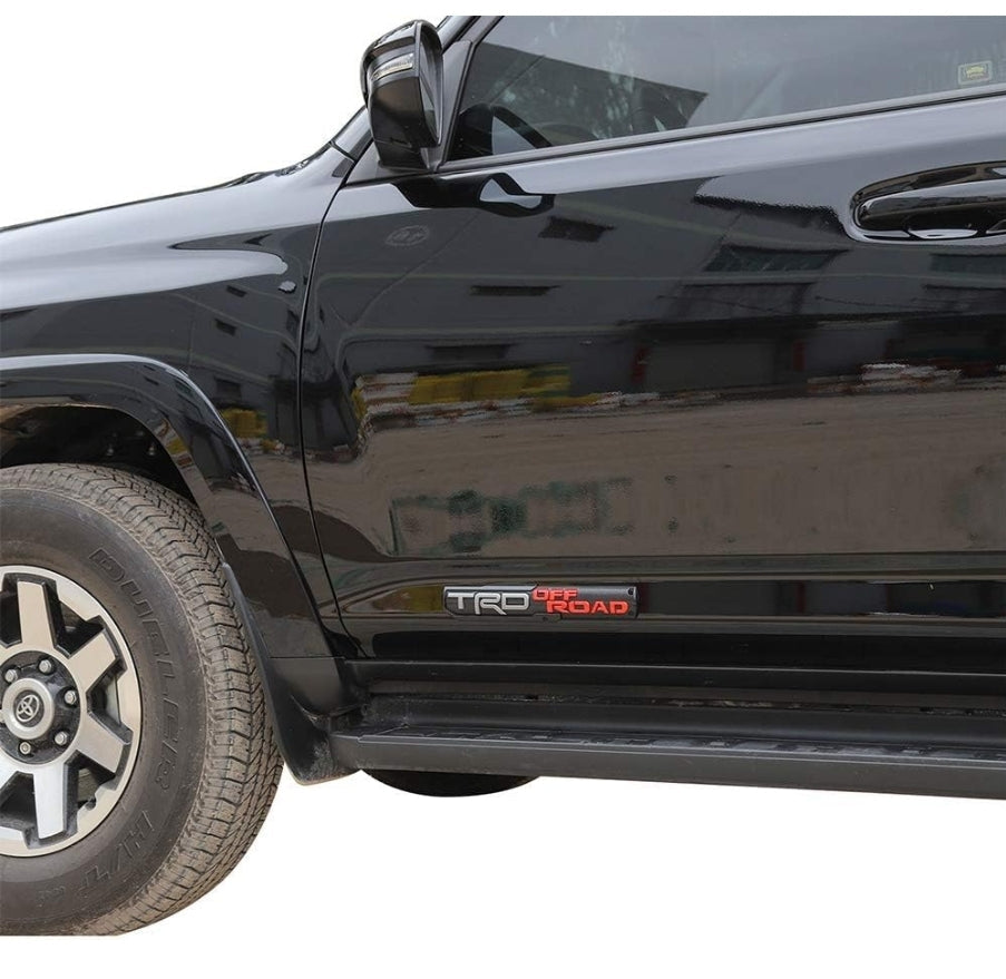 3D TRD Off Road Sticker Decal Red/Grey (30 x 6 cm)